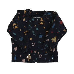 IMPS & ELFS Boys Navy Long Sleeve Shirt size: 3-6 Months